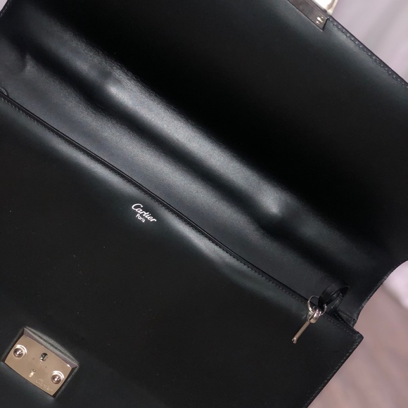 CARTIER, Leather Hard Case Mens Briefcase - Picture 3 of 4